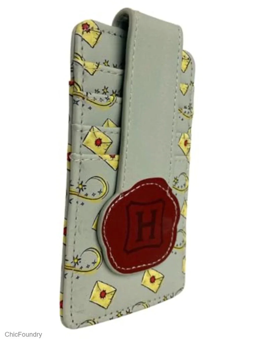 Harry Potter Card Holder Wallet with ID Window, Vegan Leather, 4 Card Slots